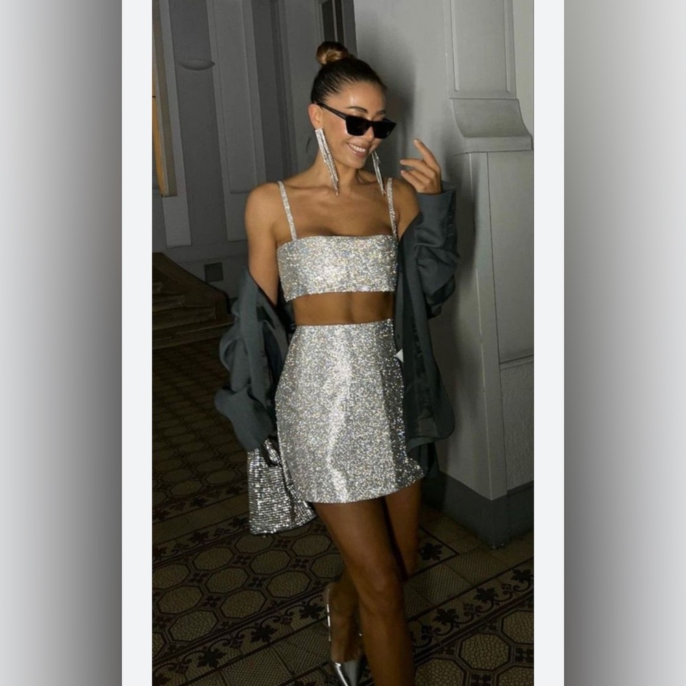 House of Harlow Rhinestone skirt